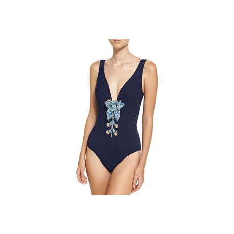 Karla Colletto Iris Silent Underwire Lace Up One Piece Swimsuit 363