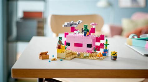 Brick And Block 21247 The Axolotl House Lego Minecraft