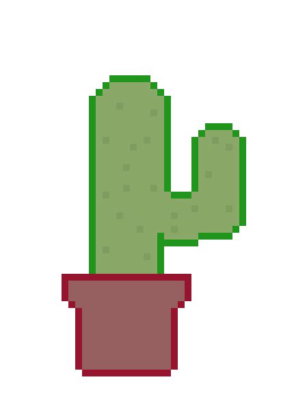 Cactus Pixel Art Brik Pixel Art Designs Minecraft Pixel Art Pixel Images