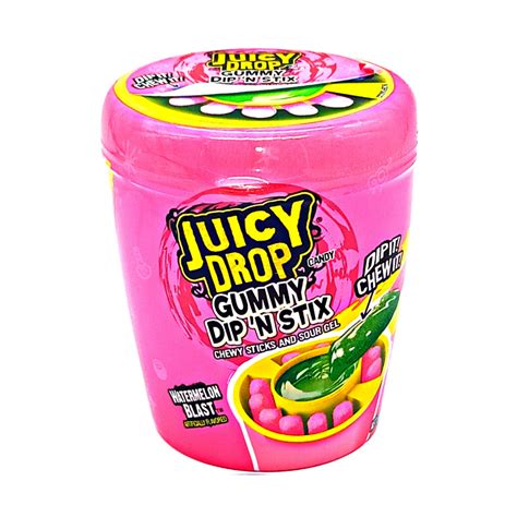 Juicy Drop Gummy Dip N Stix 338 Oz Bizzare Snax