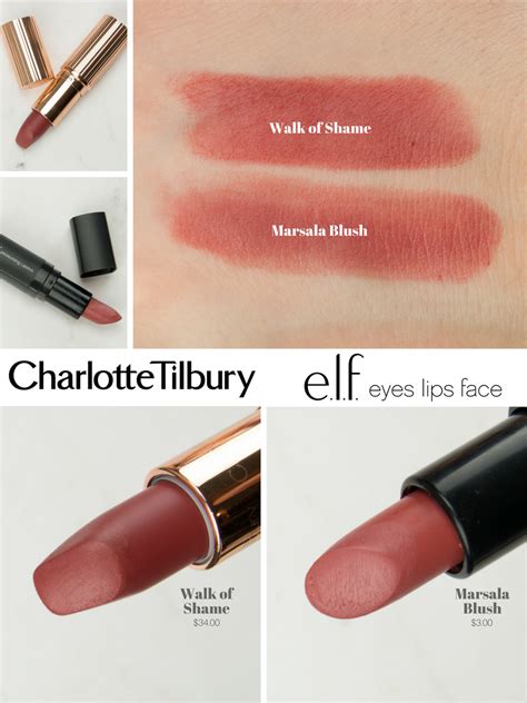 Charlotte Tilbury Dupe Walk Of Shame Lipstick Dupes Makeup Dupes