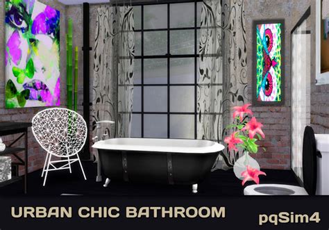 Urban Chic Bathroom By Mary Jiménez At Pqsims4 Sims 4