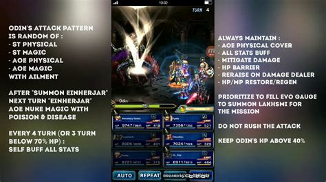 Espers are magical beasts that are used in the final fantasy series. FFBE Global Guide 3* Esper Odin - New Trial of the Blade ...