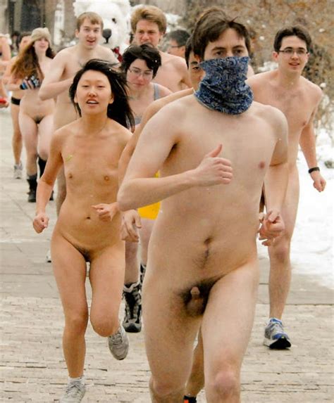 Public Nudity Project Polar Bear Run University Of Chicago Usa