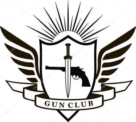 Gun Club Vintage Emblems Stock Vector Image By ©koksikoks 112472408