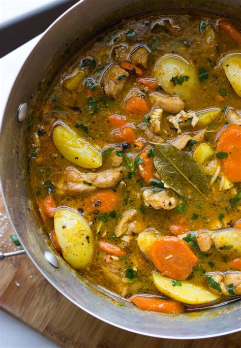 With these hearty and homemade chicken stew recipes, you can warm yourself up from the inside out while enjoying a nutritious dish that's sure to hit the spot. One-Pot Chicken Stew (The Easiest Stew Ever) - Little Broken