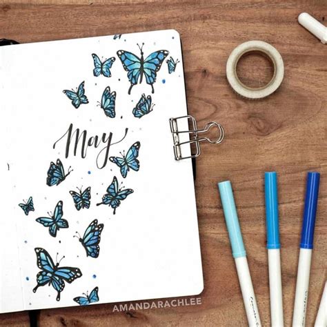 57 Amazing Butterfly Bullet Journal Spreads My Inner Creative In