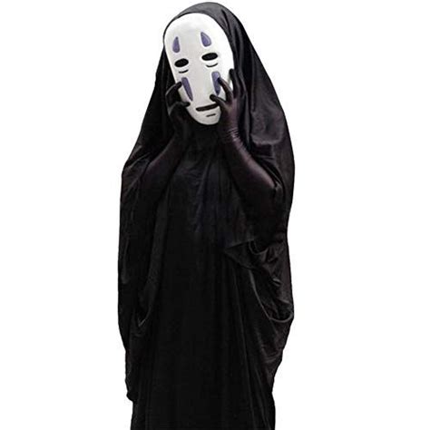 No Face Costume Spirited Away Kaonashi Anime Cosplay With