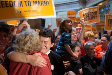 Historic Same Sex Marriage Vote Brings Emotional Crowd To Capitol Mpr News
