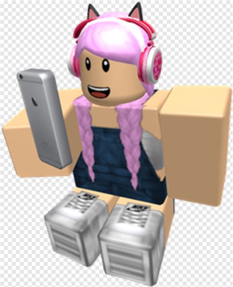 Roblox Character Roblox Girl With Phone Transparent Png 262x323