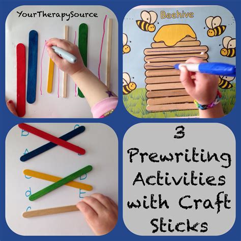 3 Pre Writing Activities With Craft Sticks Your Therapy Source