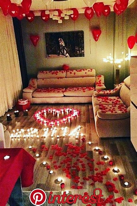 So Sweet Valentines Day Proposal Ideas With Images Valentines Bedroom Birthday Surprise