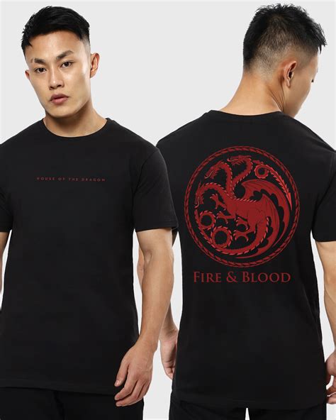 Buy Mens Black Dracarys The Dragon Graphic Printed T Shirt Online At