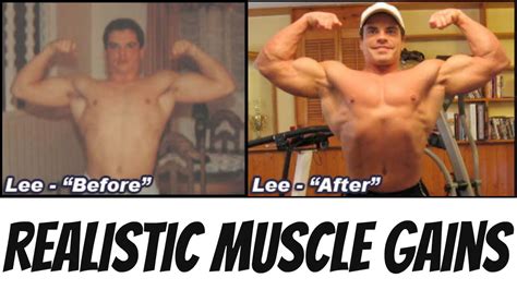 Realistic Muscle Gains How Much Muscle Can You Gain In 1 Year Youtube