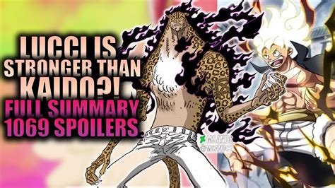 Lucci Is Stronger Than Kaido Full Summary One Piece Chapter 1069 Spoilers Youtube