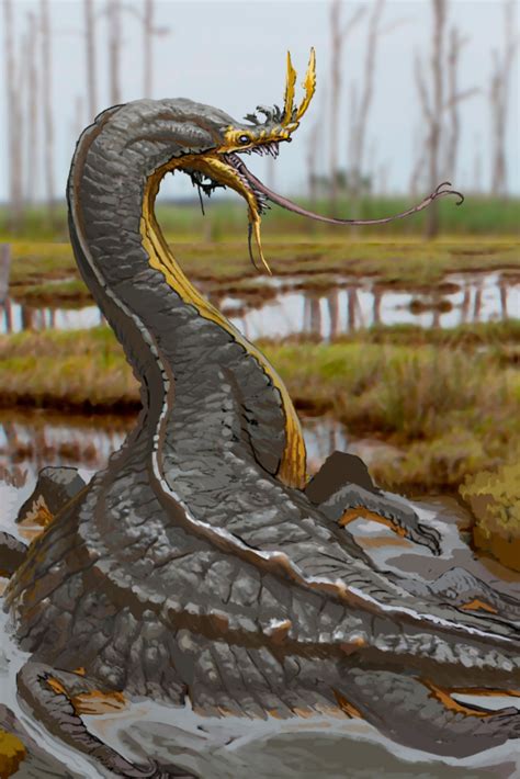 The Mire Drake In 2021 Mythical Creatures Art Fantasy Creatures Art