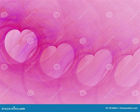 Faded Pink Heart Line Stock Illustration Illustration Of Multiple