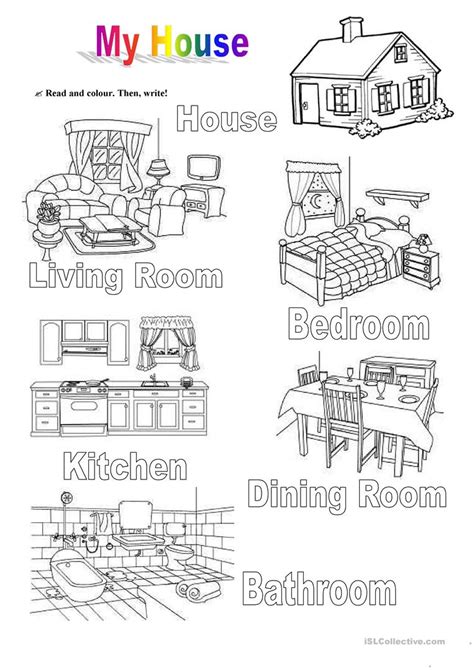 Rooms In The House Worksheet Free Esl Printable Worksheets Made