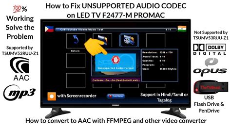 How To Solve The Unsupported Audio Format Problem Led Tv Usb In Hindi