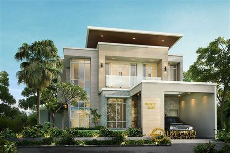 Model Rumah Modern Tropis Tropis Lantai Tangerang Serang Minimalis