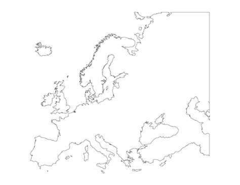 Could not find what you're looking for? Printable Blank Map of Europe - Tim's Printables