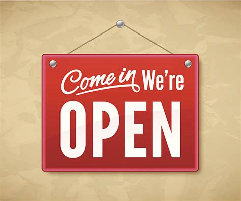 Yes Were Open Sign Stock Photos Pictures And Royalty Free Images Istock