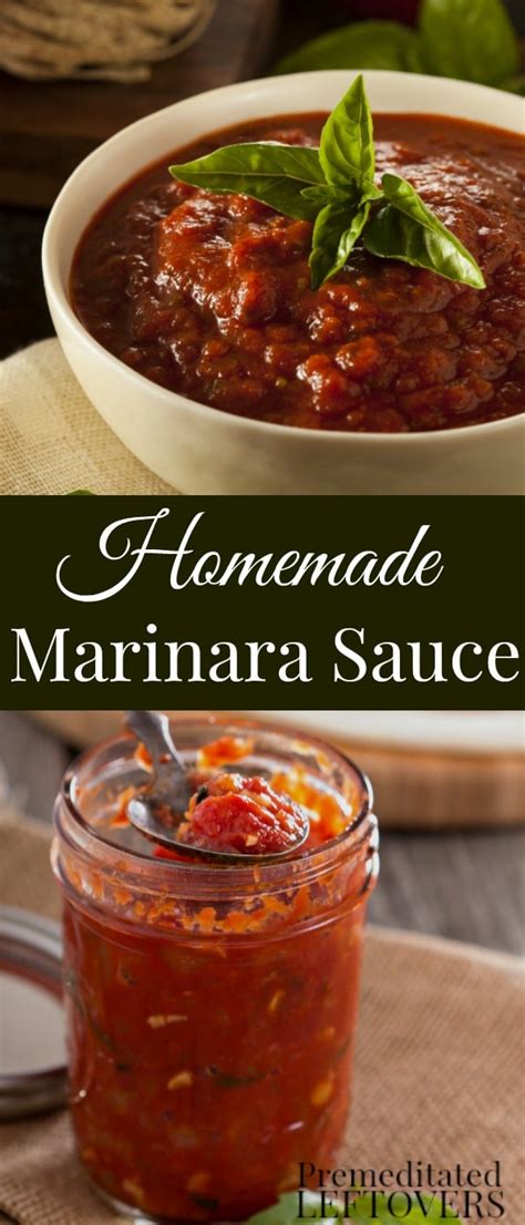 Quick And Easy Homemade Marinara Sauce Recipe