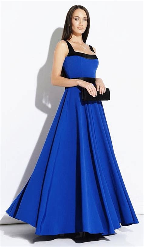 Cobalt Blue Maxi Dress Dress Floor Sleeveless Dress Long Dress Etsy