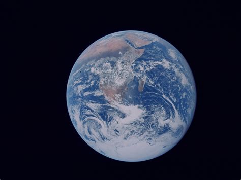 Earth As Of December 7 1972 Photographed From The Nasa Apollo 17