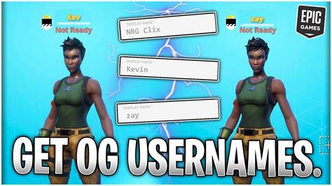 How To Get Any Og Epic Name In Fortnite Chapter 5 New Working