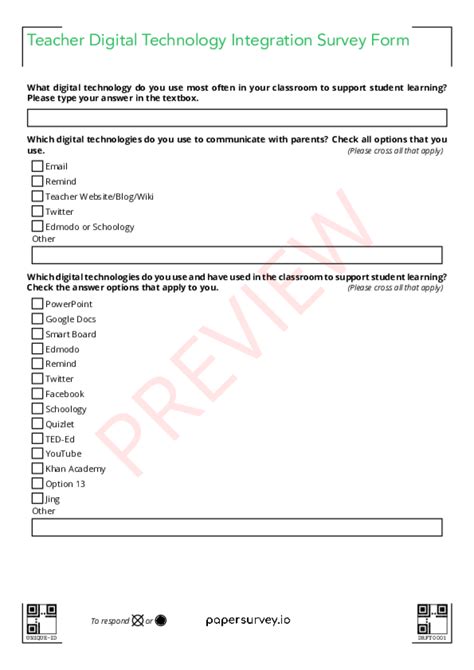 Paper Survey Templates Papersurvey Io