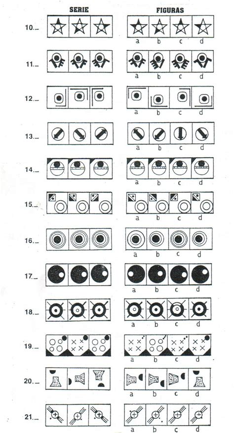 PsicometrÍa Test De Series De Figuras Pruebas Psicotecnicas Pruebas