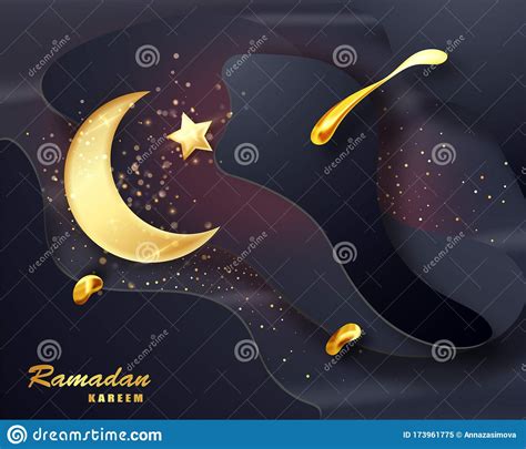 Ramadan Kareem Islamic Design Crescent Moon Ramadan Holiday Banner