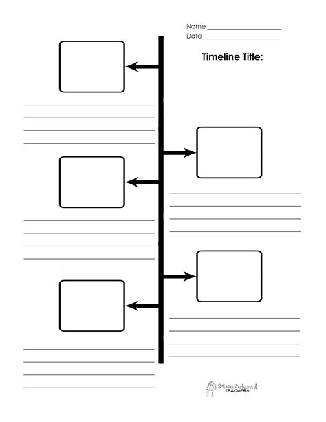 Best Images Of Printable Blank Timelines For Students Free Printable Blank Timeline Blank
