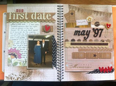 Scrapbooking 10 Year Anniversary Wooden Scrapbook Perfect For Your