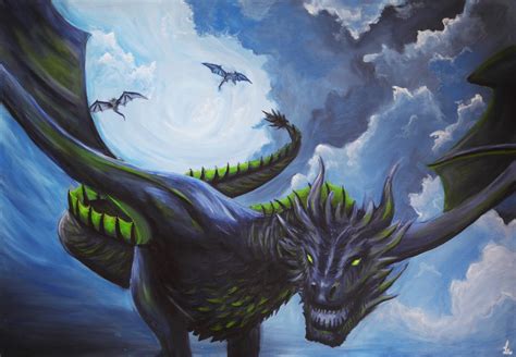 Storm Dragon Art By Luna