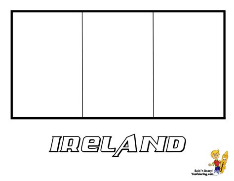 Irish Flag Coloring Page