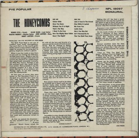 The Honeycombs The Honeycombs UK Vinyl LP Album LP Record 211205