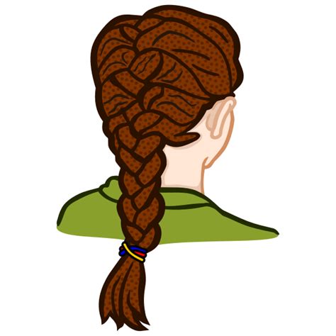 French Braid Coloured Free Svg
