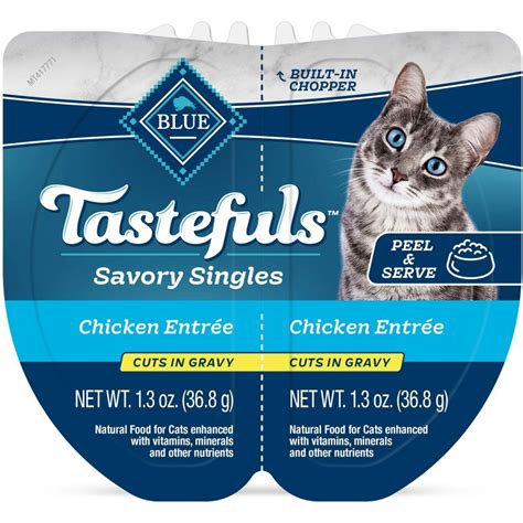 Blue Buffalo Tastefuls Savory Singles Chicken Entree Cuts In Gravy Adult Wet Cat Food 26oz