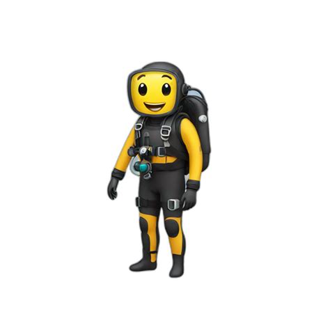 Diver With Fishes Ai Emoji Generator