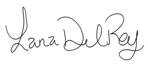 Lana Del Rey Signature Tattoo