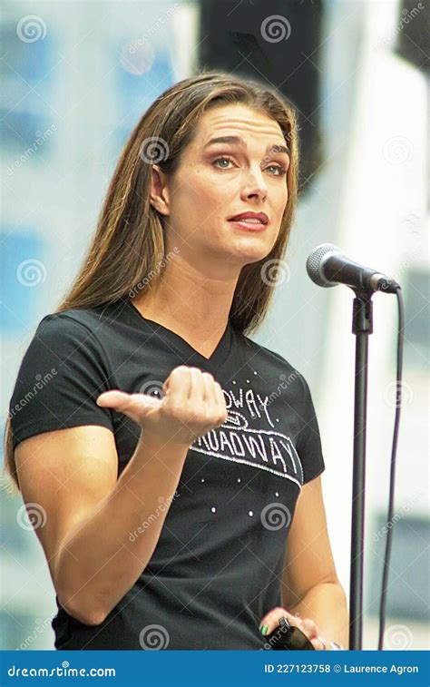 Brooke Shields At `broadway On Broadway` In New York City In 2001