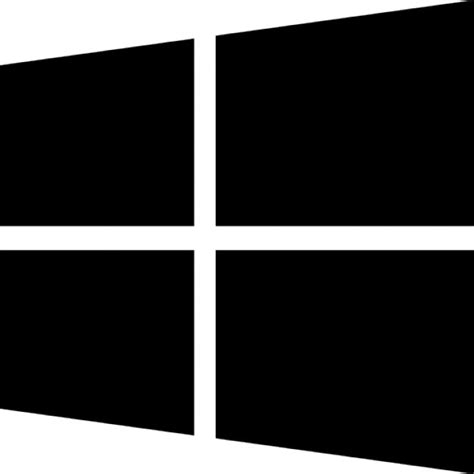 Windowsロゴのシルエット アイコン 無料ダウンロード
