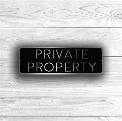 Private Property Sign Classic Metal Signs