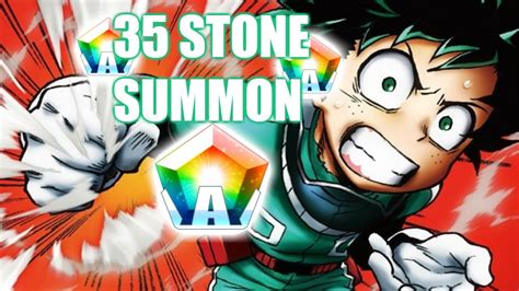 35 Stone Summon First Summons On My Hero Academia Smash Tap Youtube