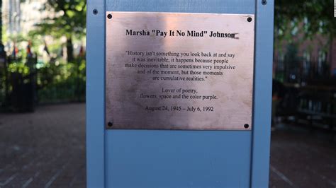 A Bust Of Marsha P Johnson Went Up Near The Stonewall Inn As A Tribute
