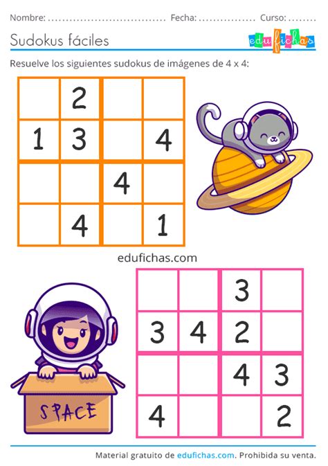 Sudoku Gratis para Niños Descarga Sudokus Gratis para Imprimir