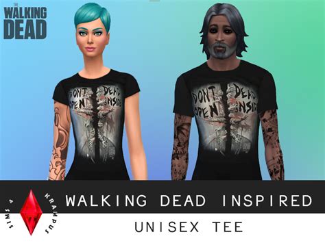 Sims4krampus Unisex The Walking Dead Tee Shirt