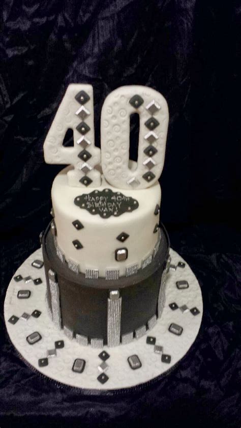 The Sin City Mad Baker Vans 40th Birthday Cake In Black